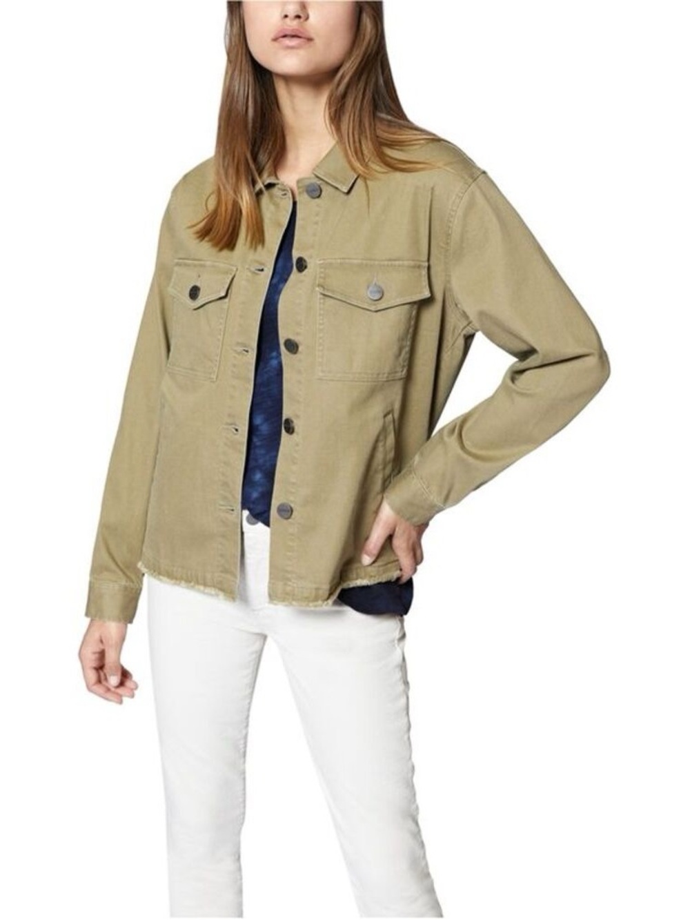 Sanctuary Olive Utility Jean Jacket